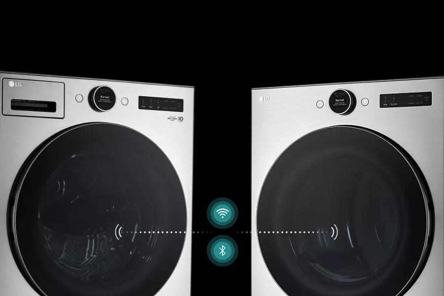 With Smart Pairing, the washer can even tell the dryer to select a compatible drying cycle